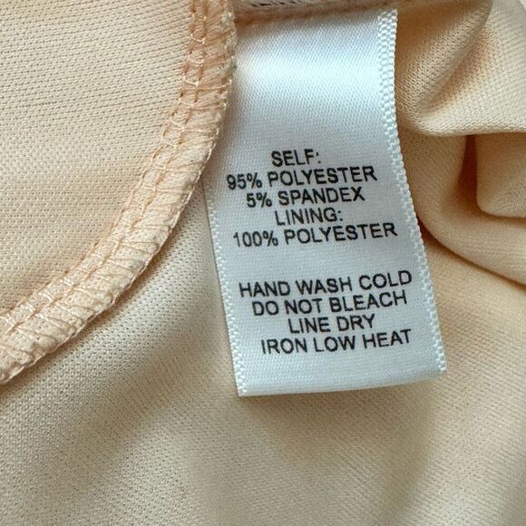 Lulus Fit & Flare Racerback Sleeveless Dress Peach Textured Size XS - Picture 5 of 7